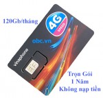 Sim 3G 4G OBC Vinaphone 4Gb/ngày trọn gói 1 năm